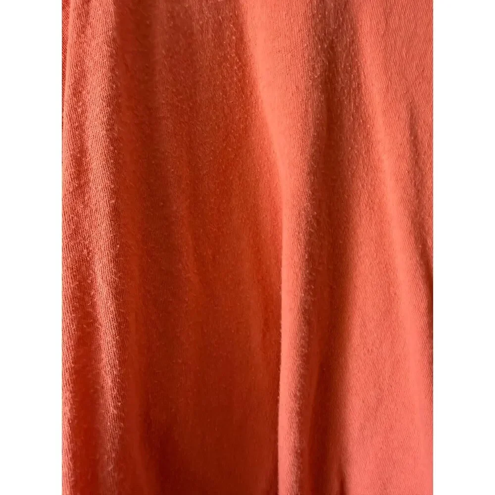 We The Free Cropped Oversized Boxy Long Sleeve Top‎ Coral Orange Size Small